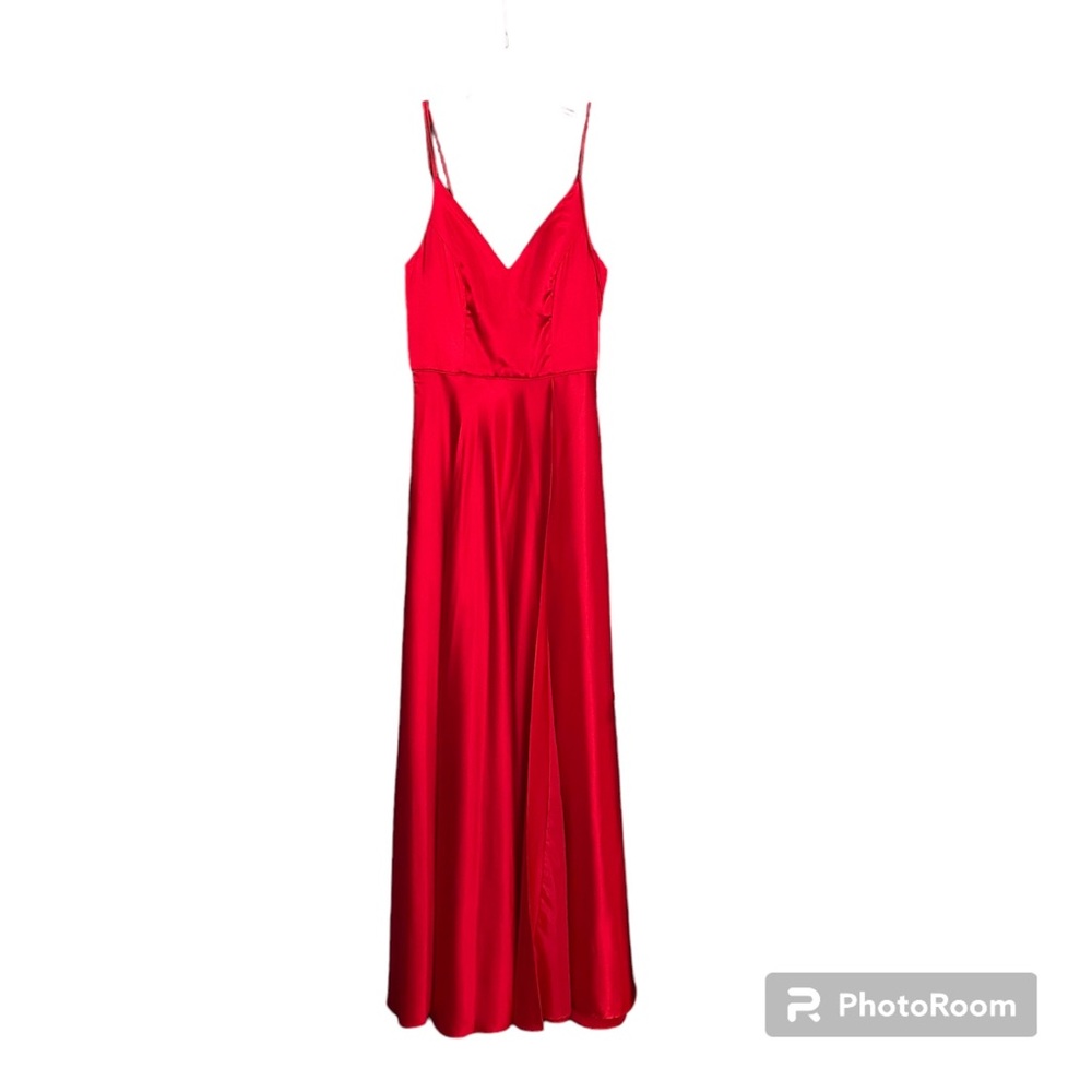 Red silk prom dress bought from Macys